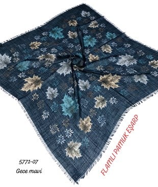 Flamlı Pamuk Eşarp