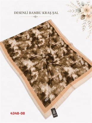 Kaliteli Desenli Bambu Kraş Şal