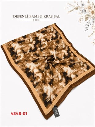 Kaliteli Desenli Bambu Kraş Şal