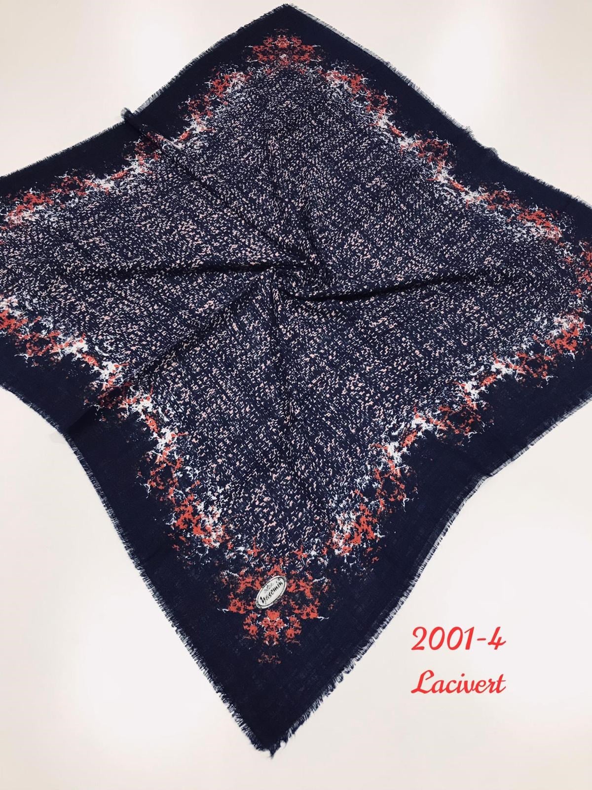 2001 Flamlı Pamuk Eşarp