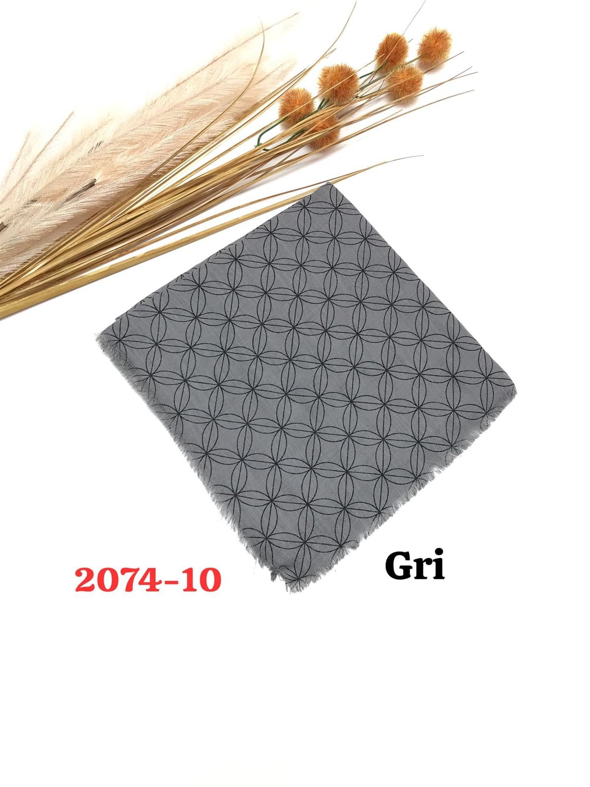 2074 Flamlı Pamuk Eşarp