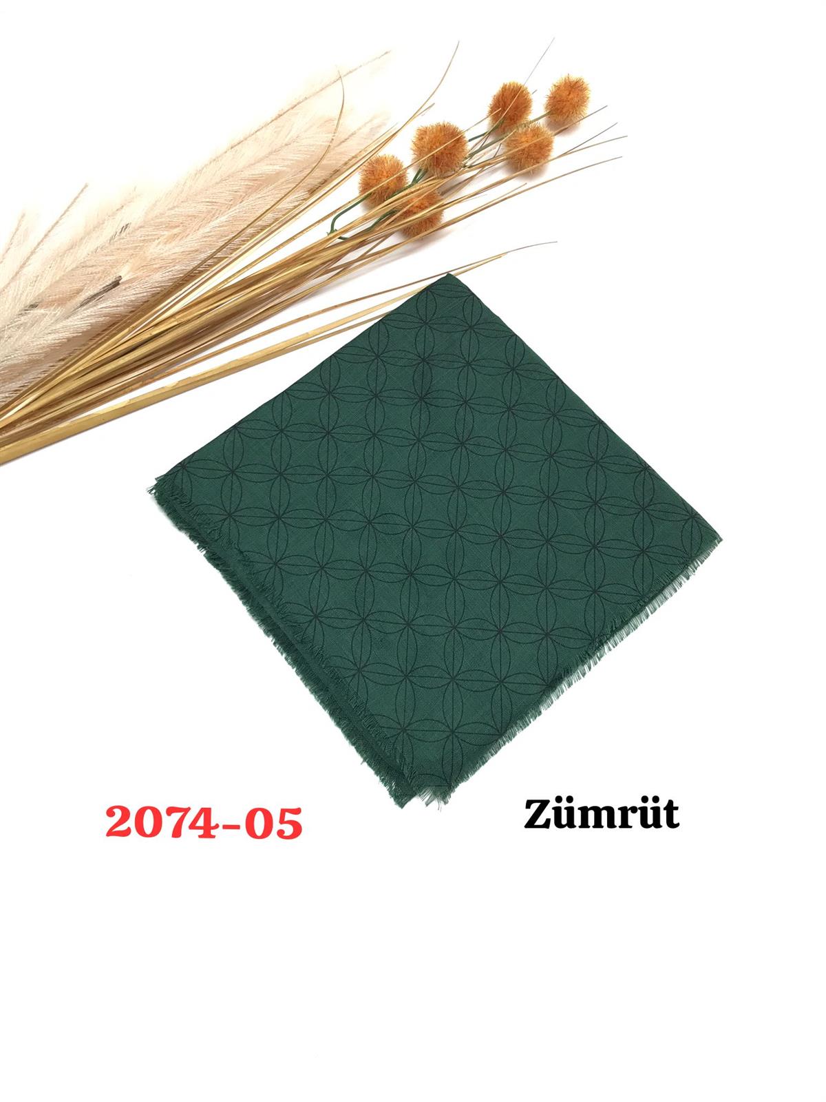 2074 Flamlı Pamuk Eşarp