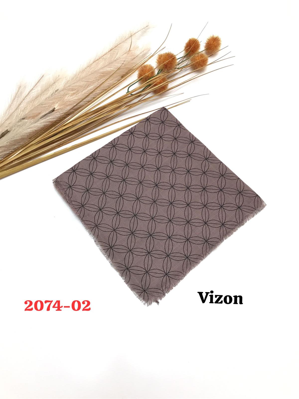 2074 Flamlı Pamuk Eşarp