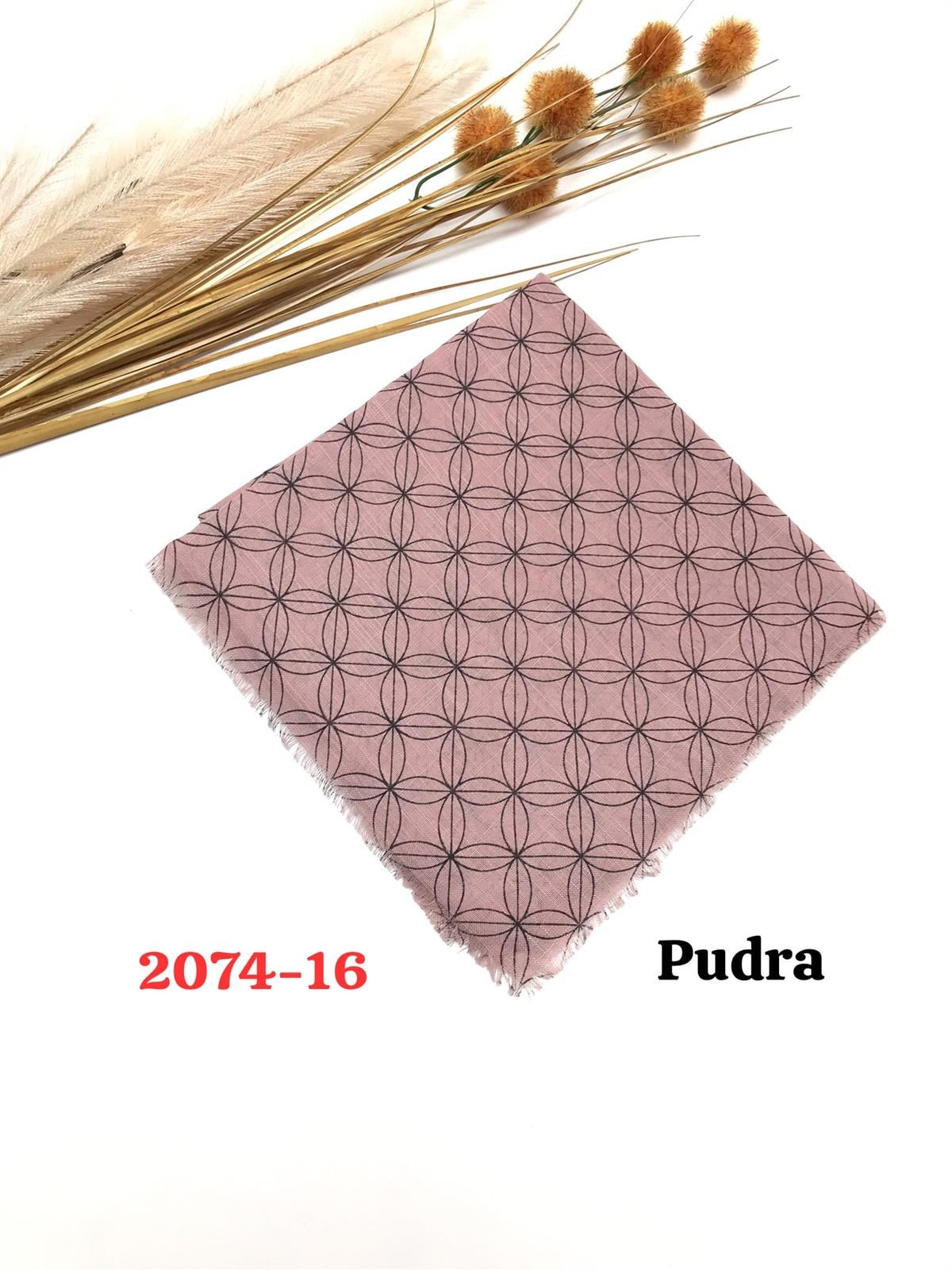 2074 Flamlı Pamuk Eşarp