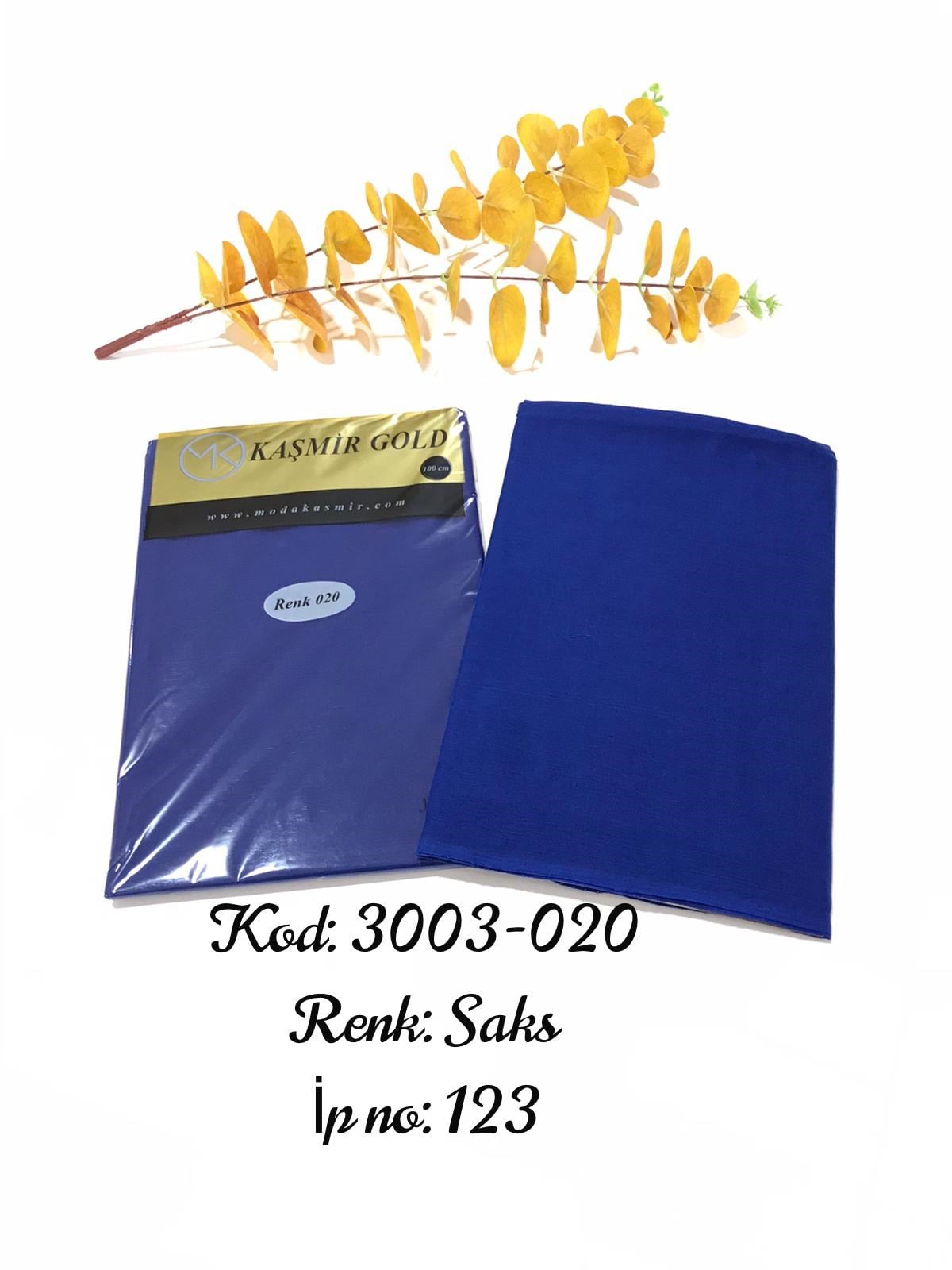 3003 Poşetli Kaşmir 100 Cm Düz Yazma