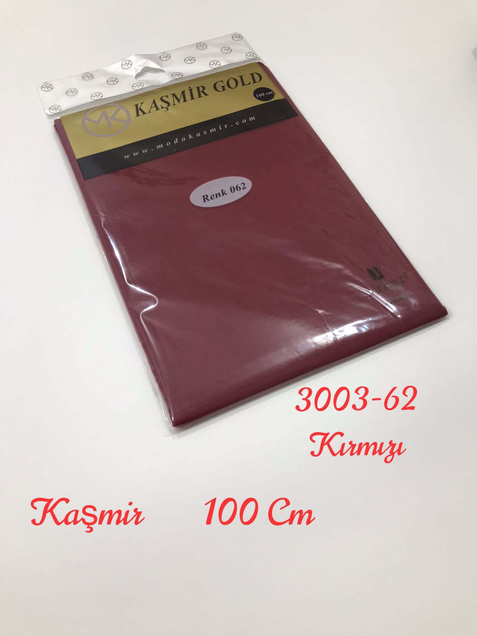 3003 Poşetli Kaşmir 100 Cm Düz Yazma