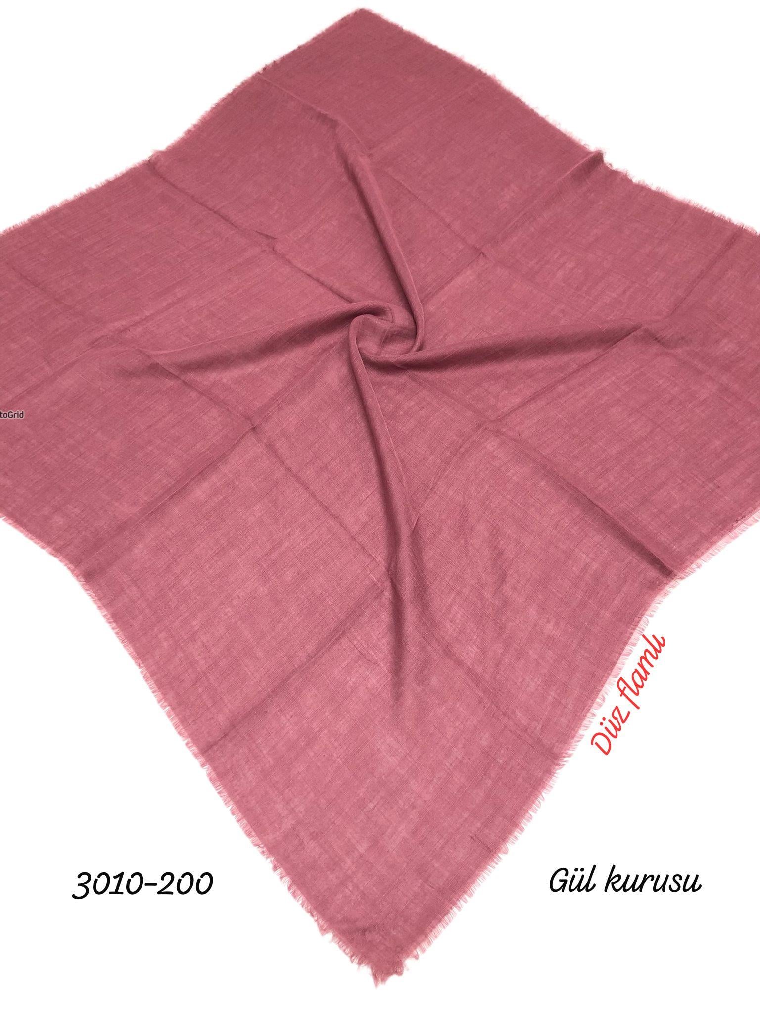 3010 Düz Flamlı Eşarp