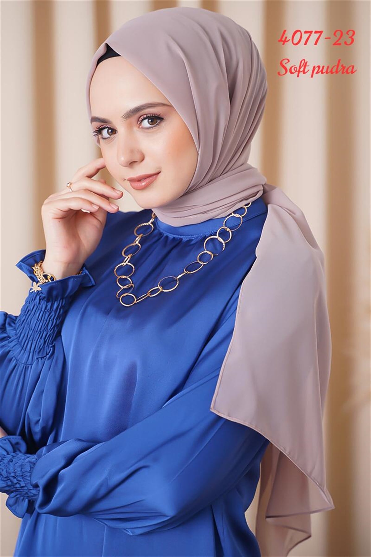 4077 Multi Şifon Şal