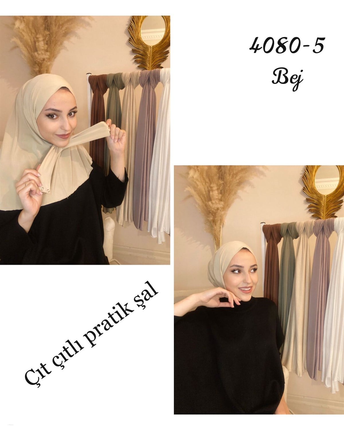 4080 Çıt Çıtlı Pratik Şal