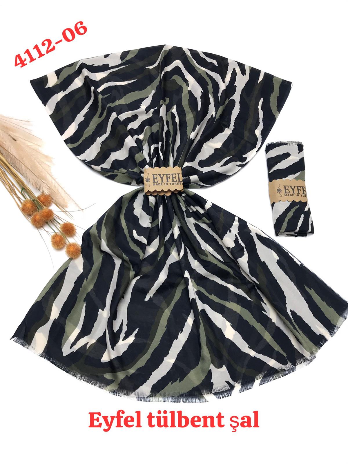 4112 Eyfel Tülbent Şal