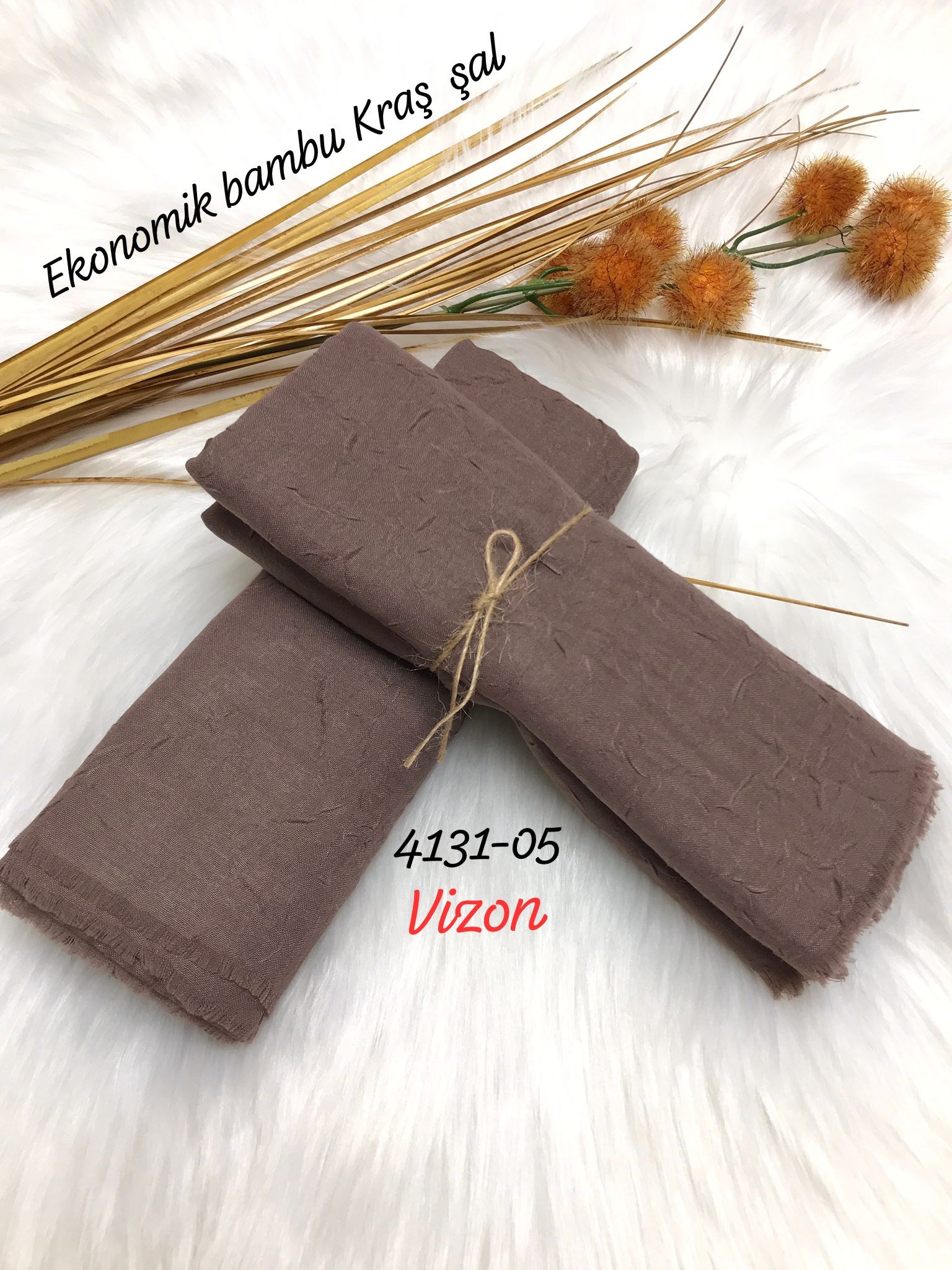 4131 Lüks Bambu Kraş Şal