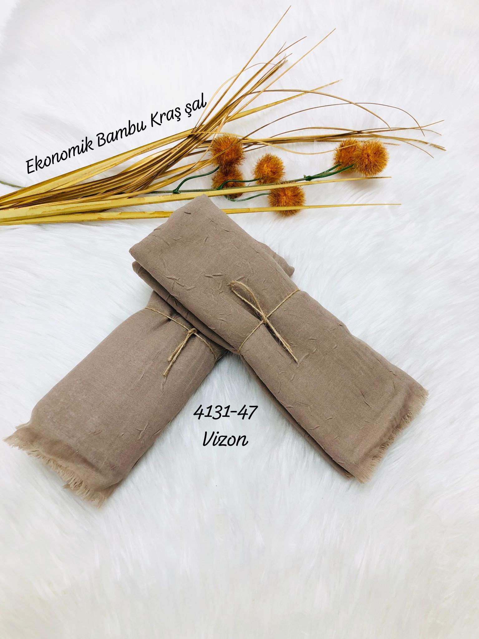 4131 Lüks Bambu Kraş Şal
