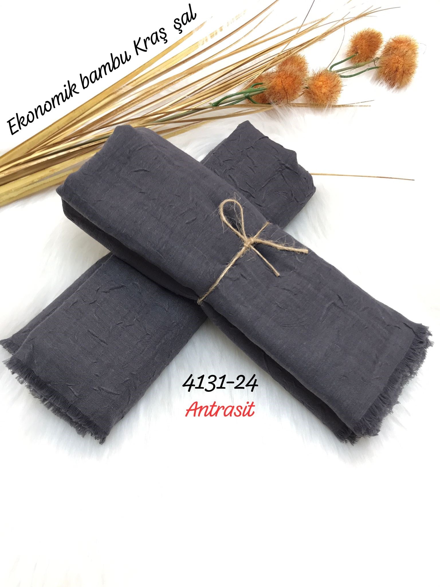 4131 Lüks Bambu Kraş Şal