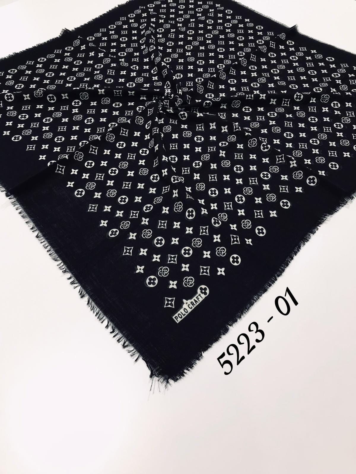 5223 Flamlı Pamuk Eşarp