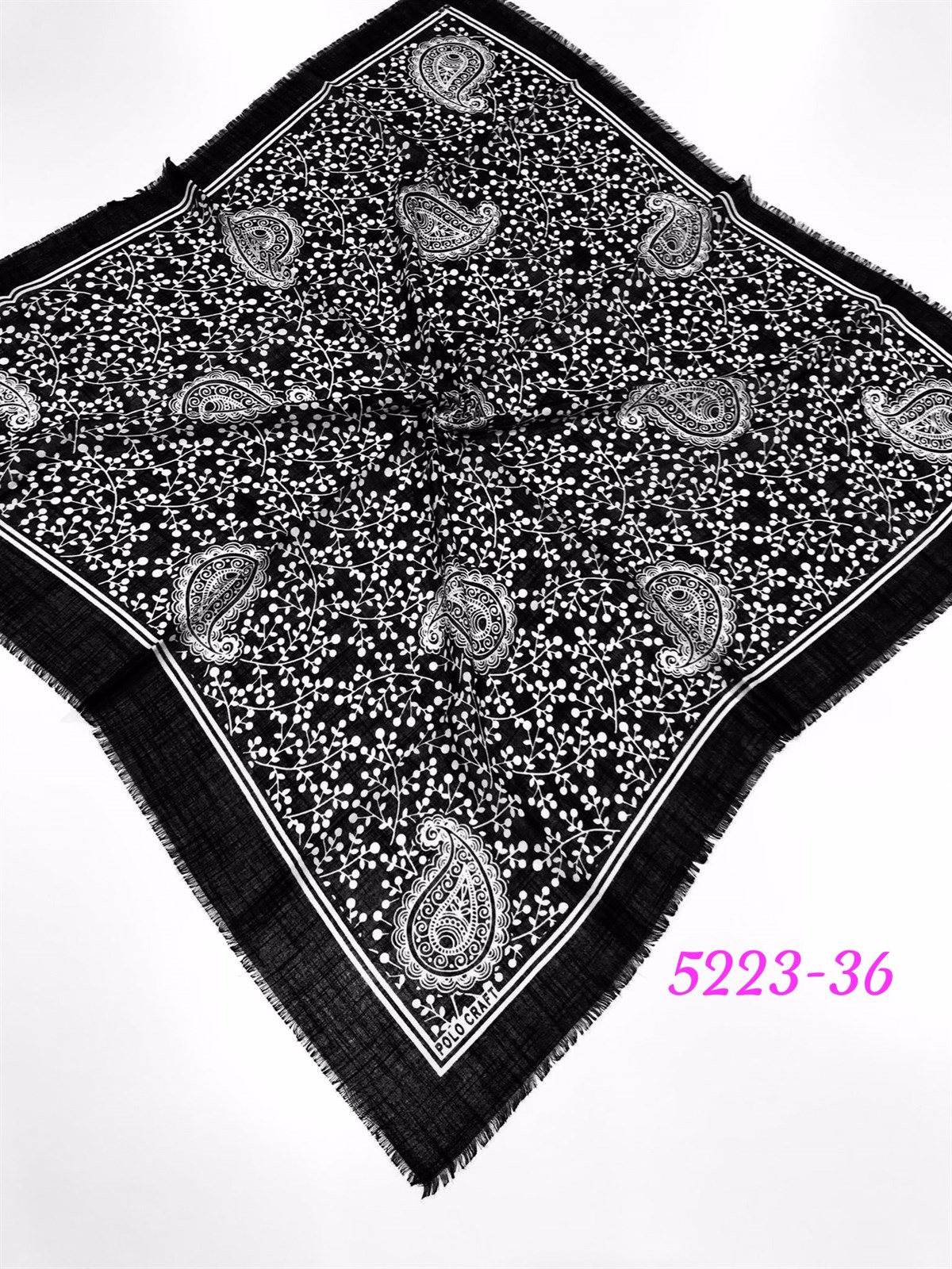 5223 Flamlı Pamuk Eşarp
