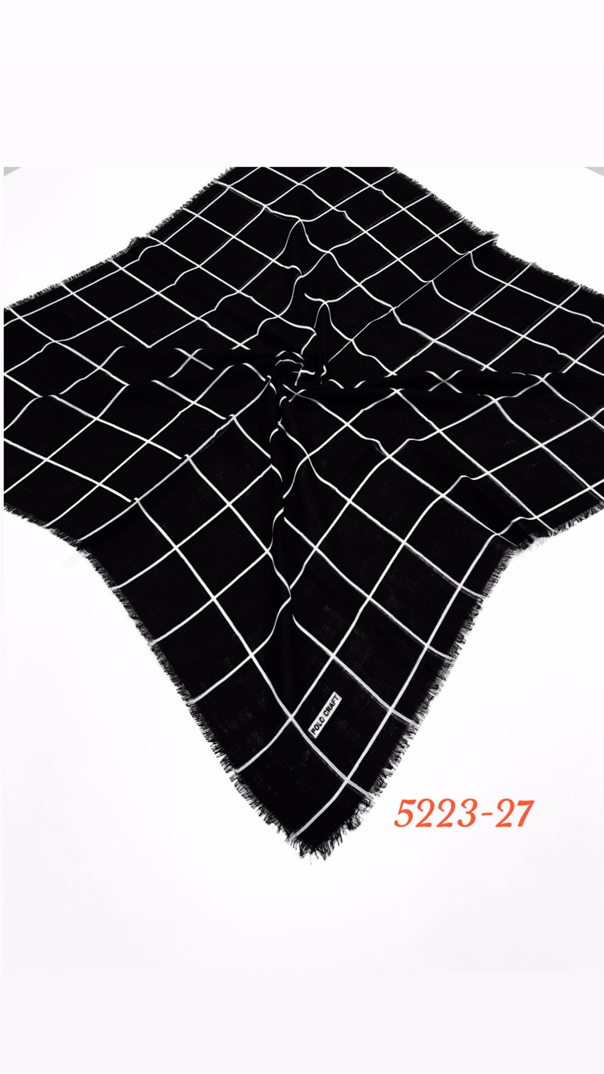 5223 Flamlı Pamuk Eşarp
