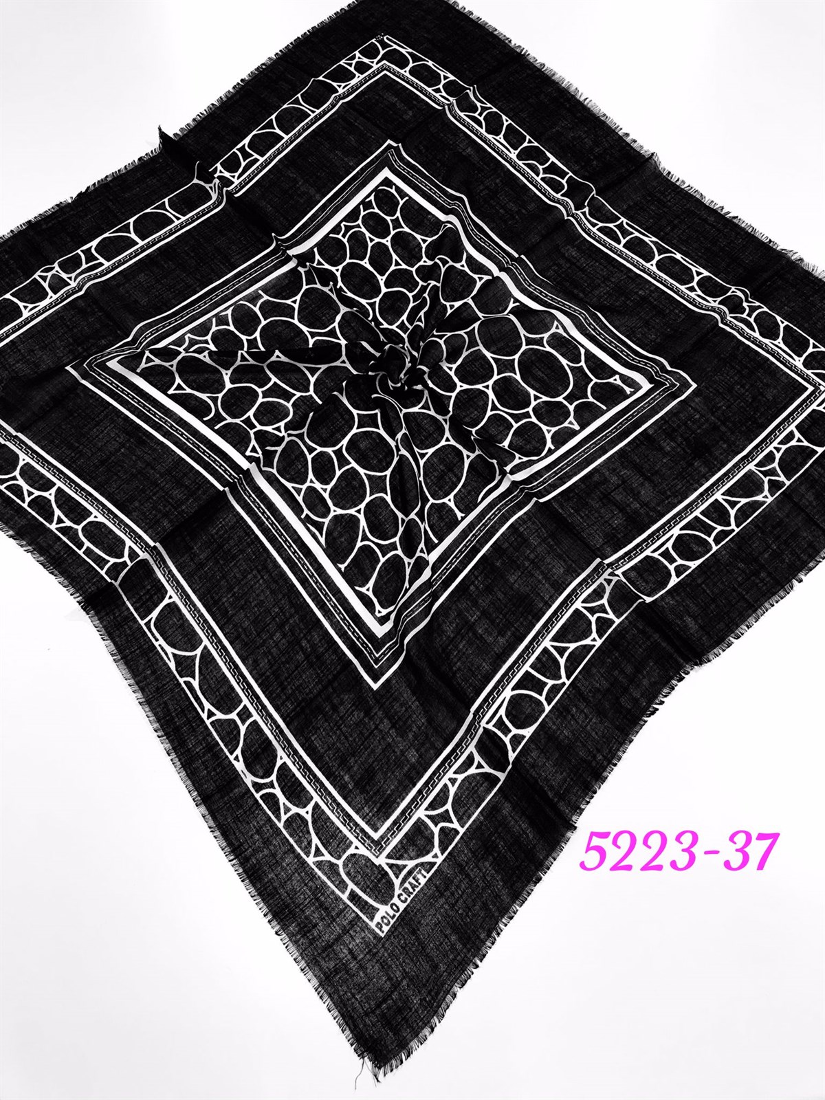 5223 Flamlı Pamuk Eşarp