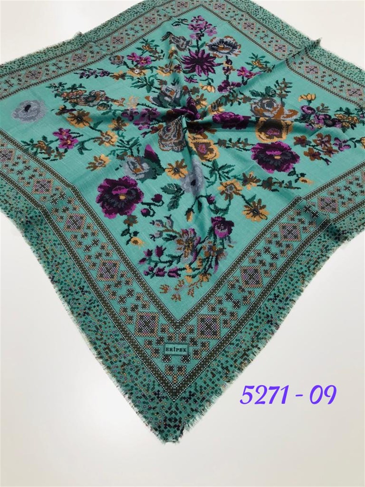 5271 Flamlı Pamuk Eşarp