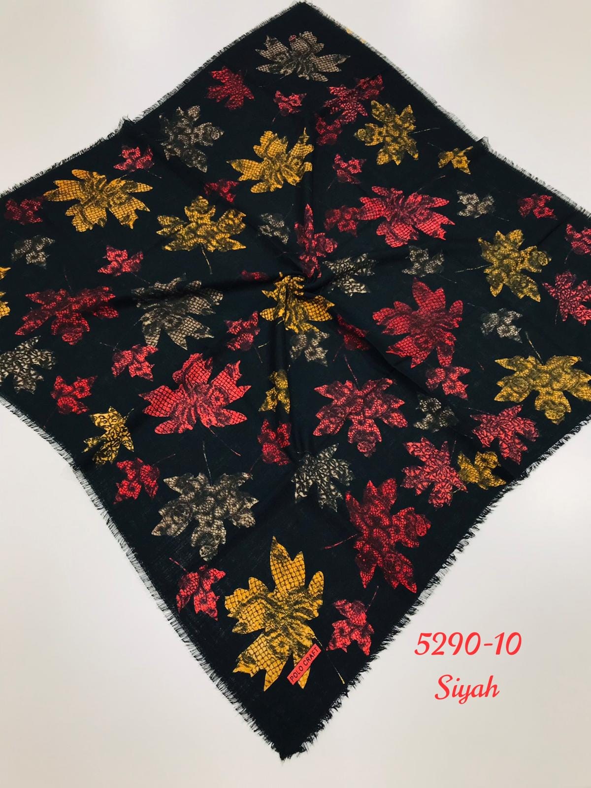 5290 Flamlı Pamuk Eşarp