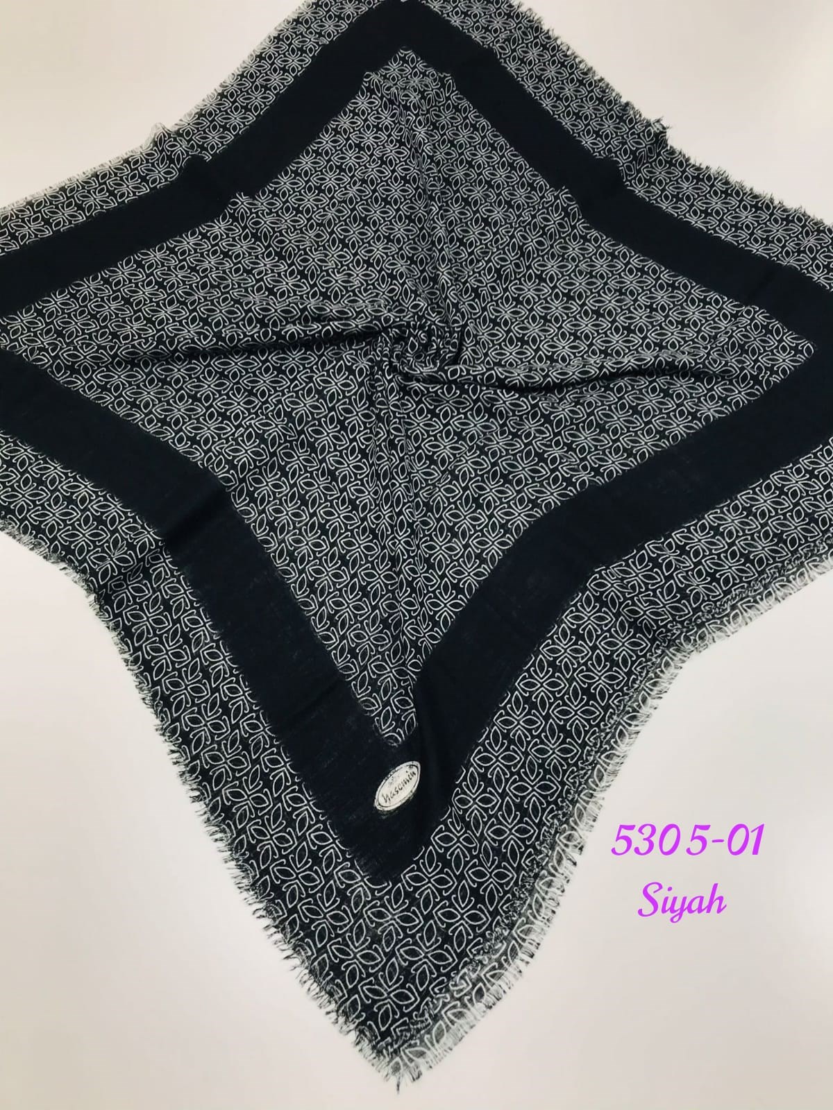 5305 Flamlı Pamuk Eşarp