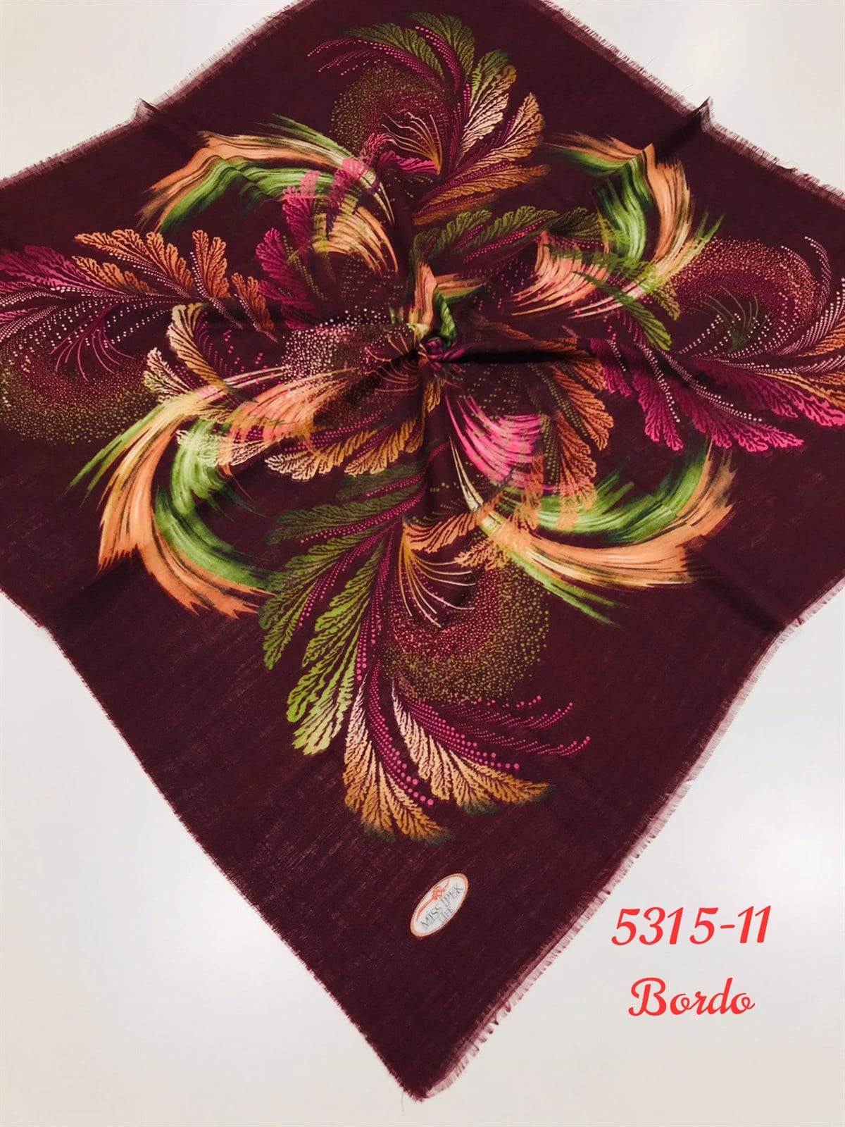 5315 Flamlı Pamuk Eşarp