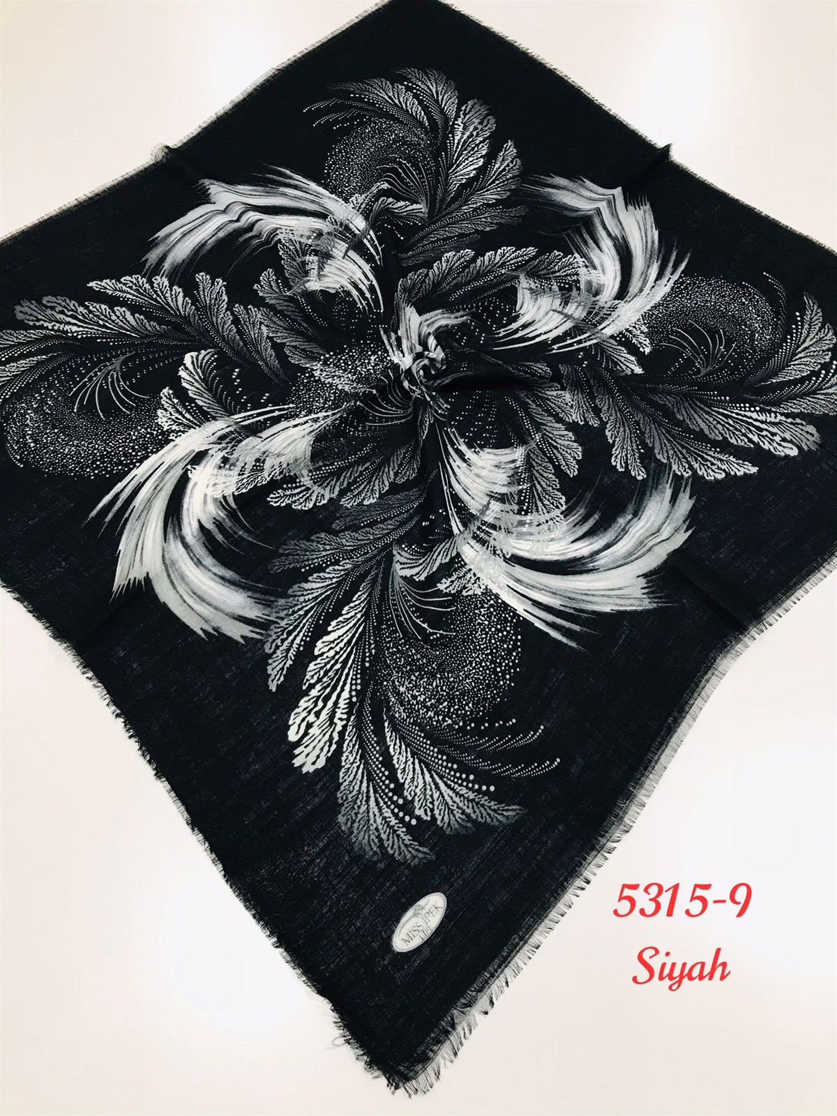 5315 Flamlı Pamuk Eşarp