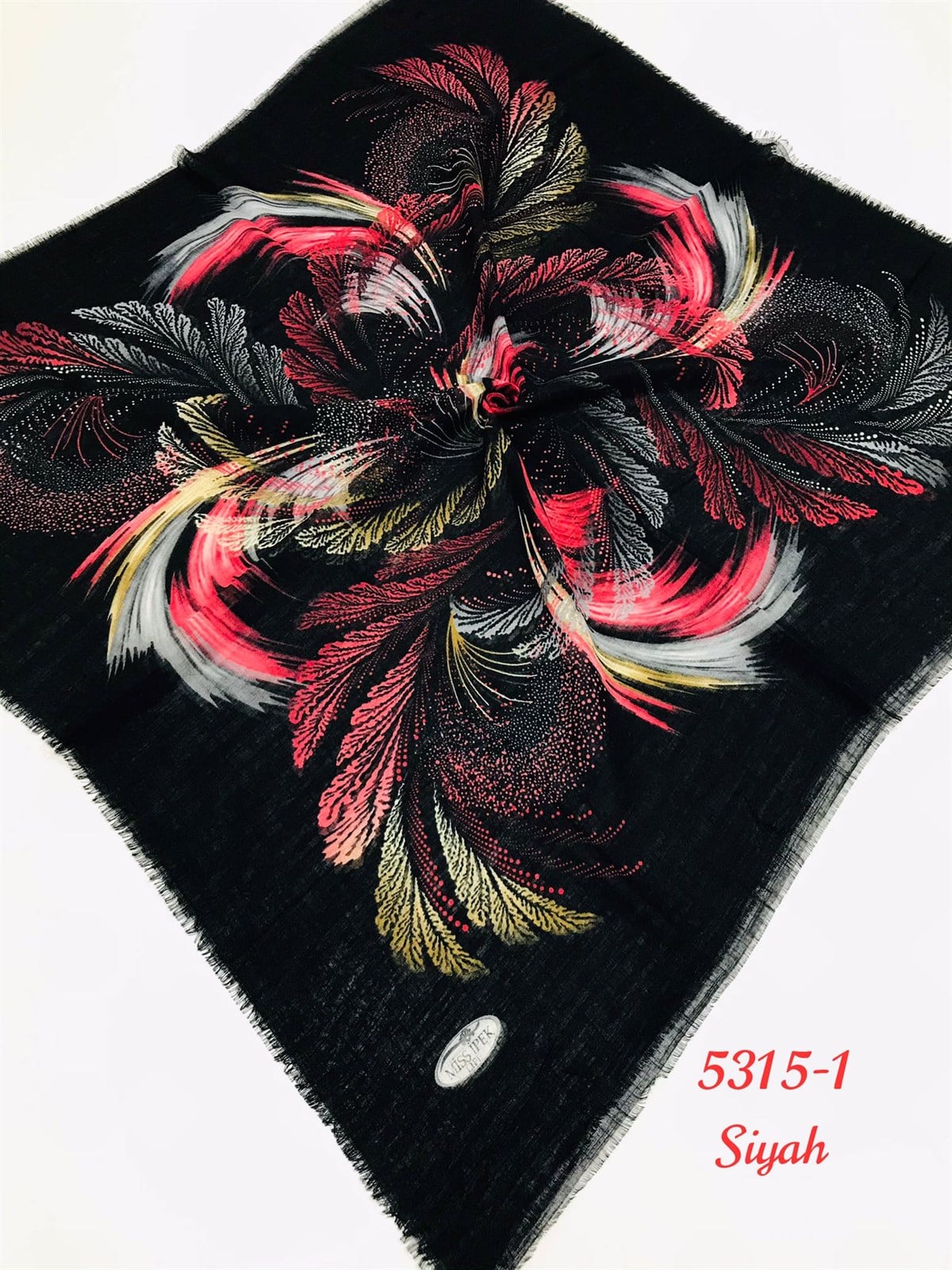 5315 Flamlı Pamuk Eşarp