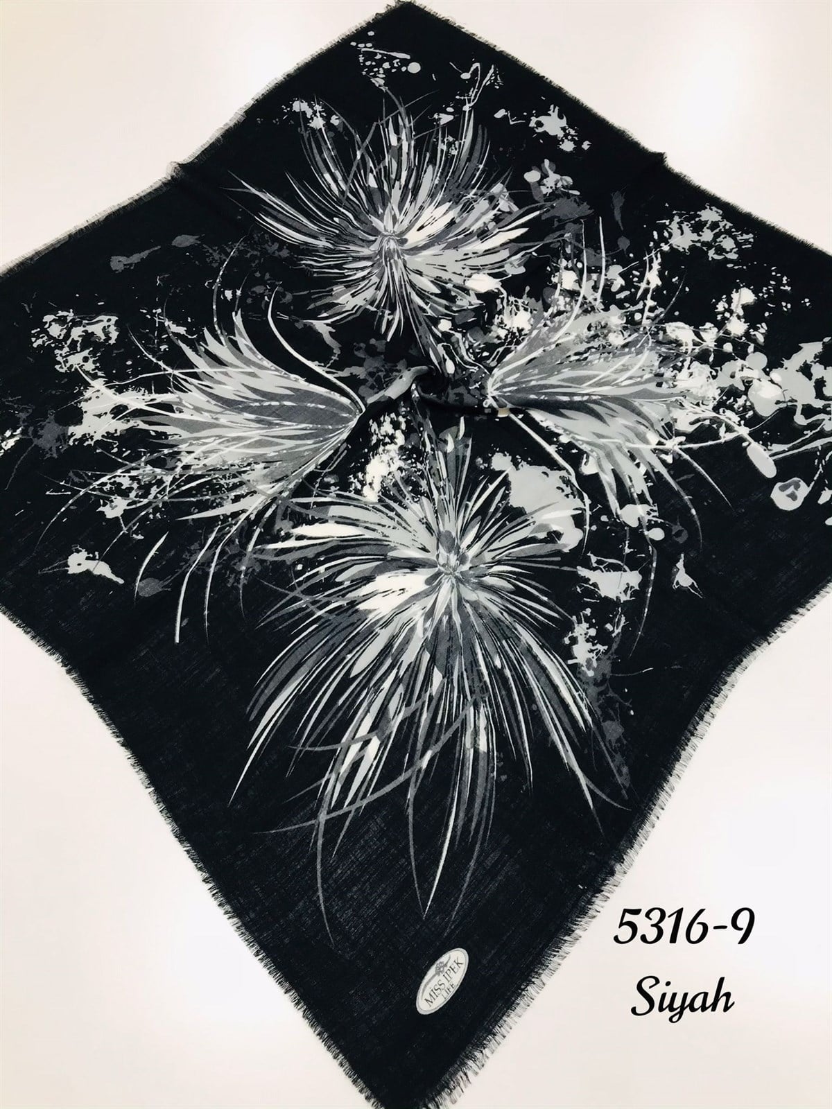 5316 Flamlı Pamuk Eşarp