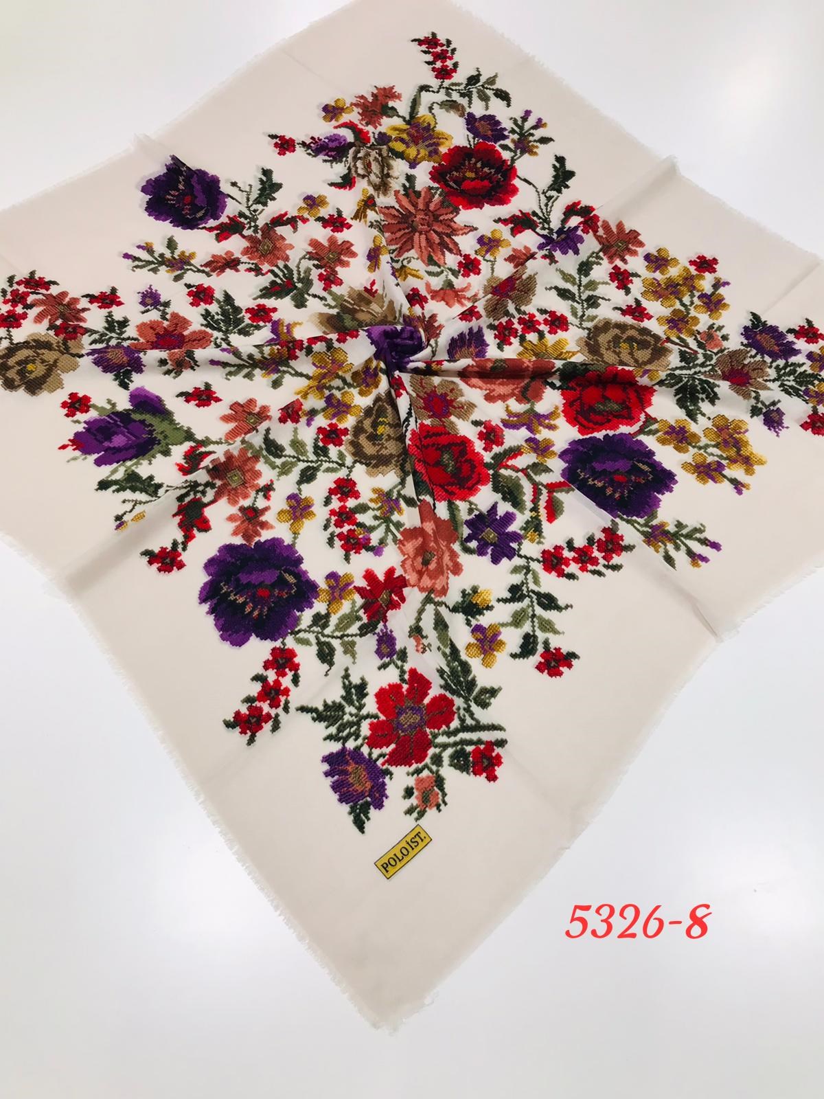 5326 Flamlı Pamuk Eşarp