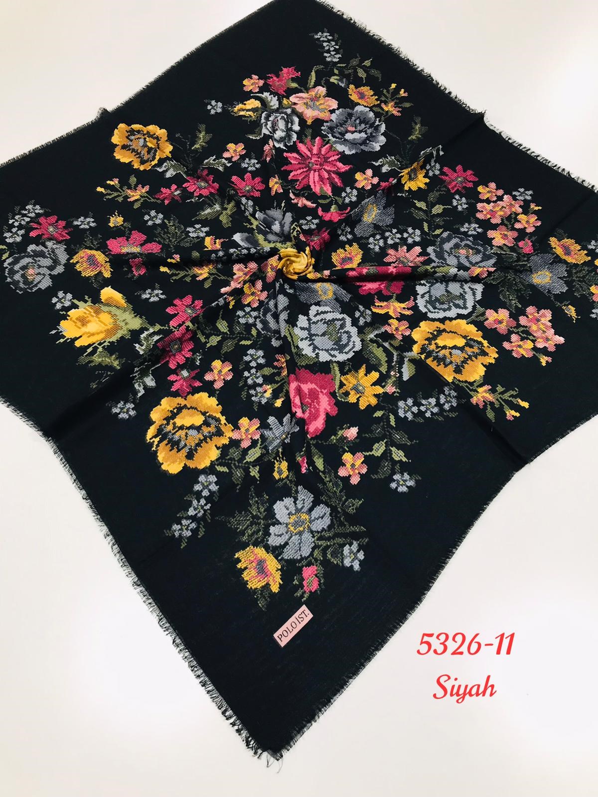 5326 Flamlı Pamuk Eşarp
