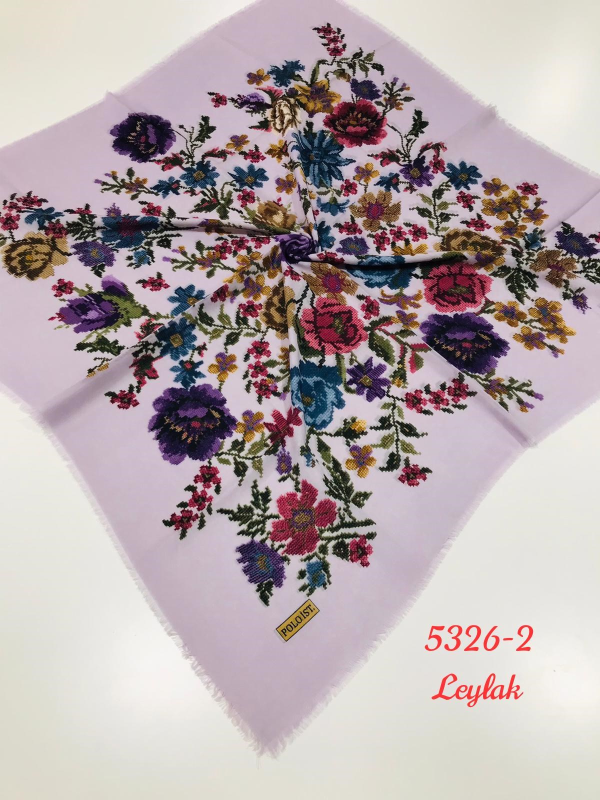 5326 Flamlı Pamuk Eşarp