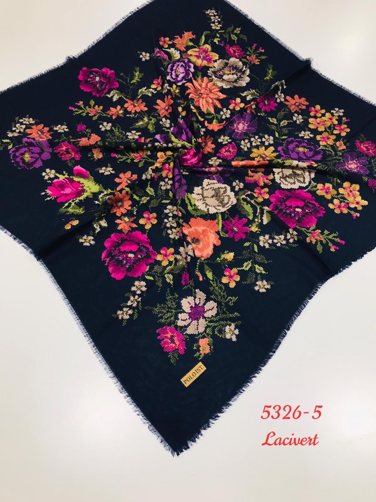 5326 Flamlı Pamuk Eşarp