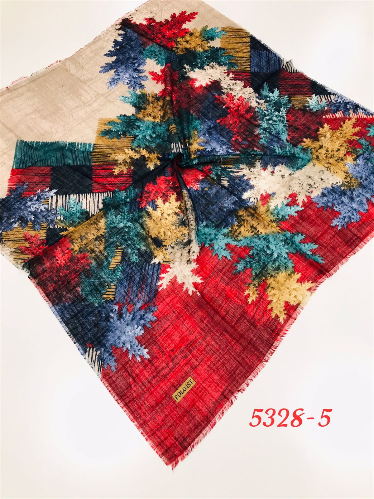 5328 Flamlı Pamuk Esarp