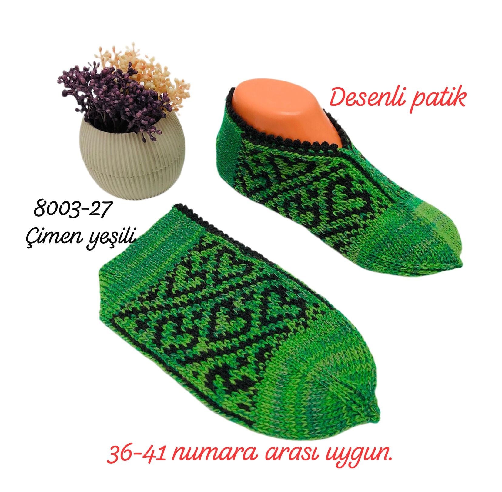 8003 Desenli Patik