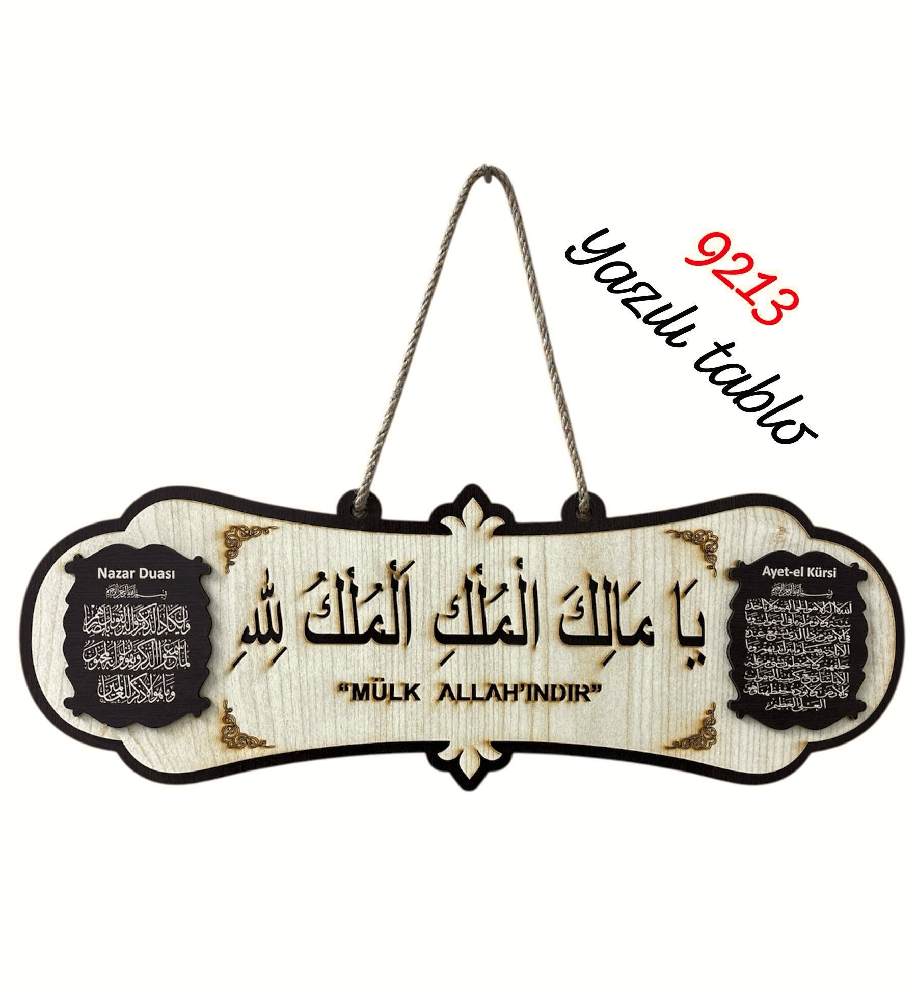 9213 Yazılı Tablo