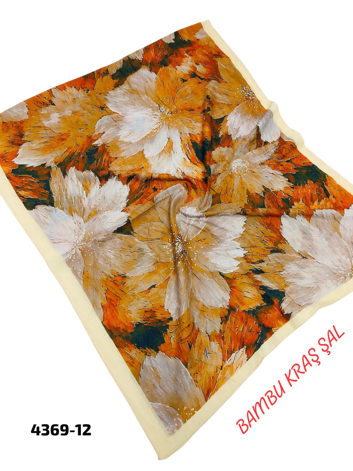 Desenli Bambu Kraş Şal