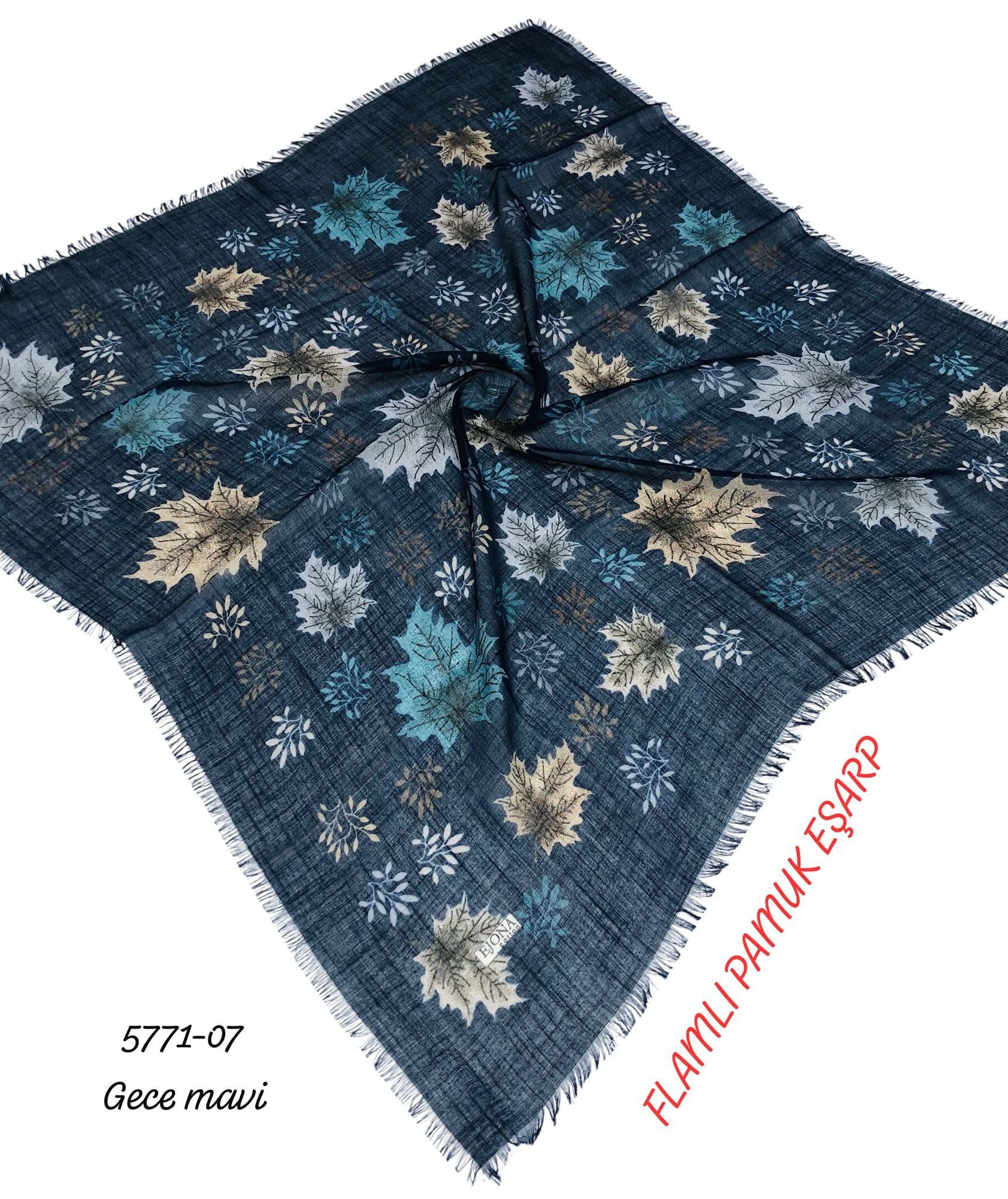 Flamlı Pamuk Eşarp