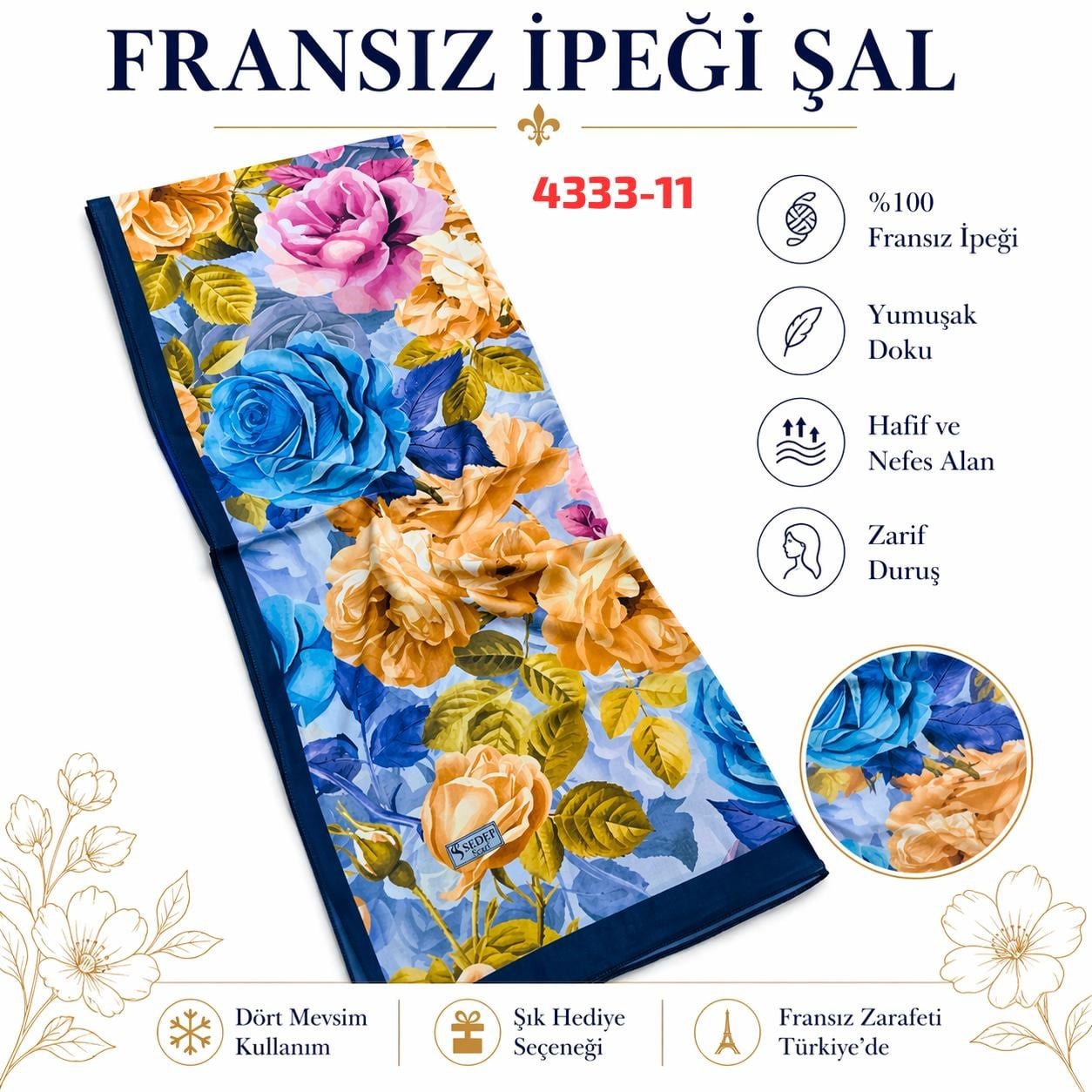 Fransız İpeği Şal