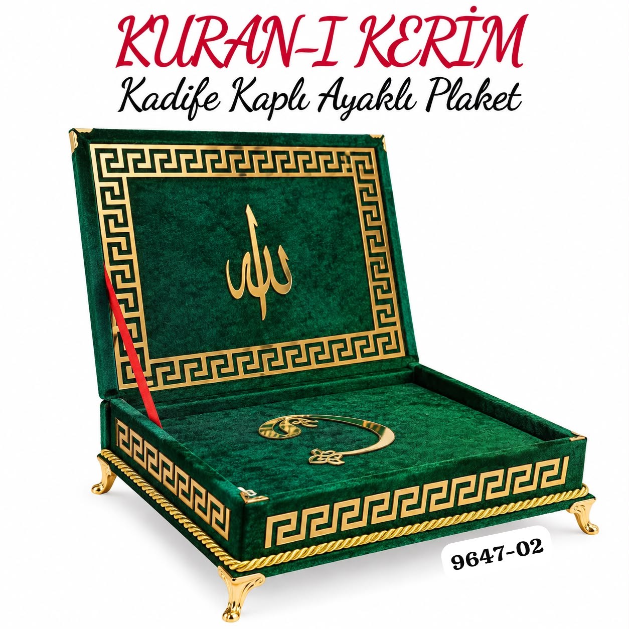 Kadife Kuranı Kerim Ayaklı
