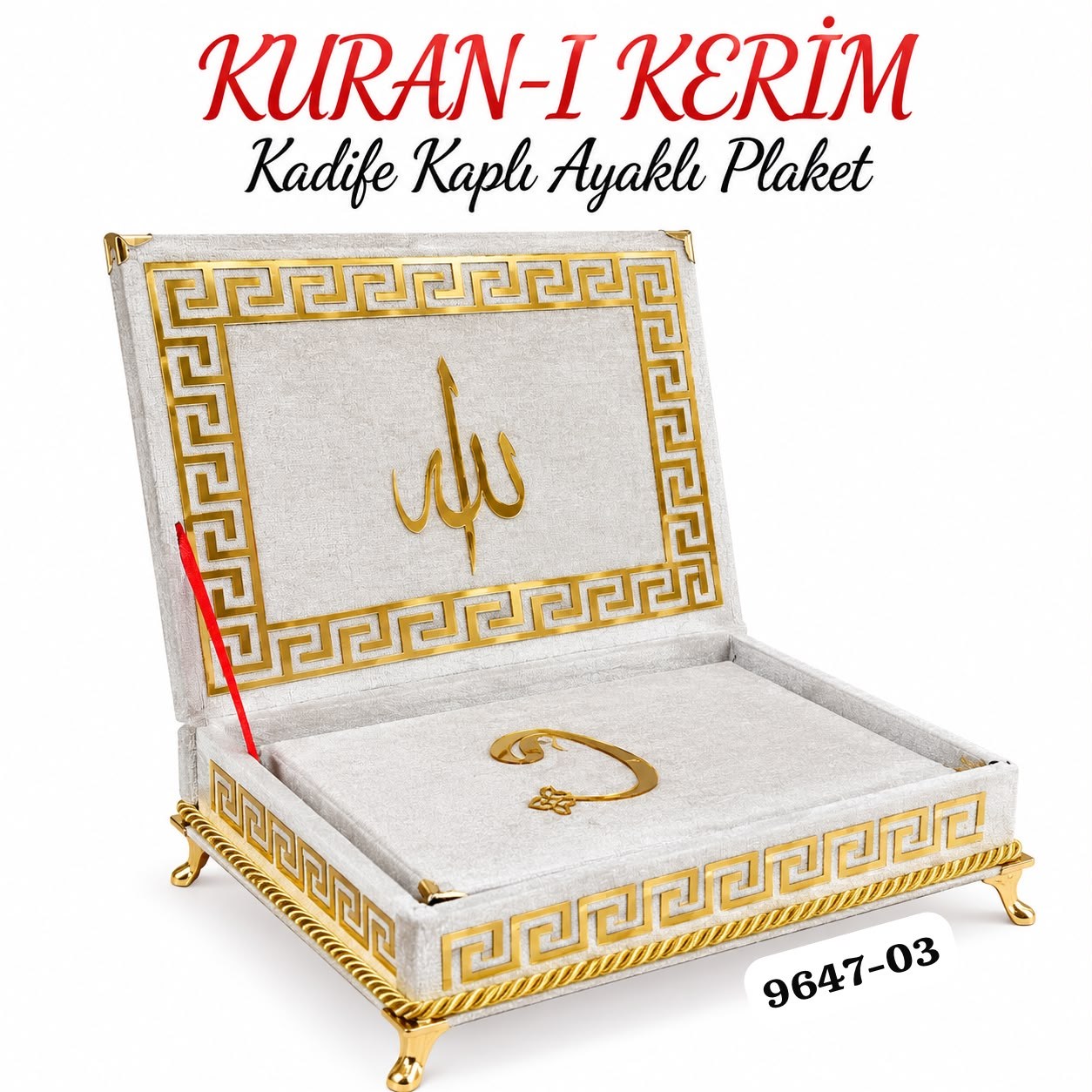 Kadife Kuranı Kerim Ayaklı