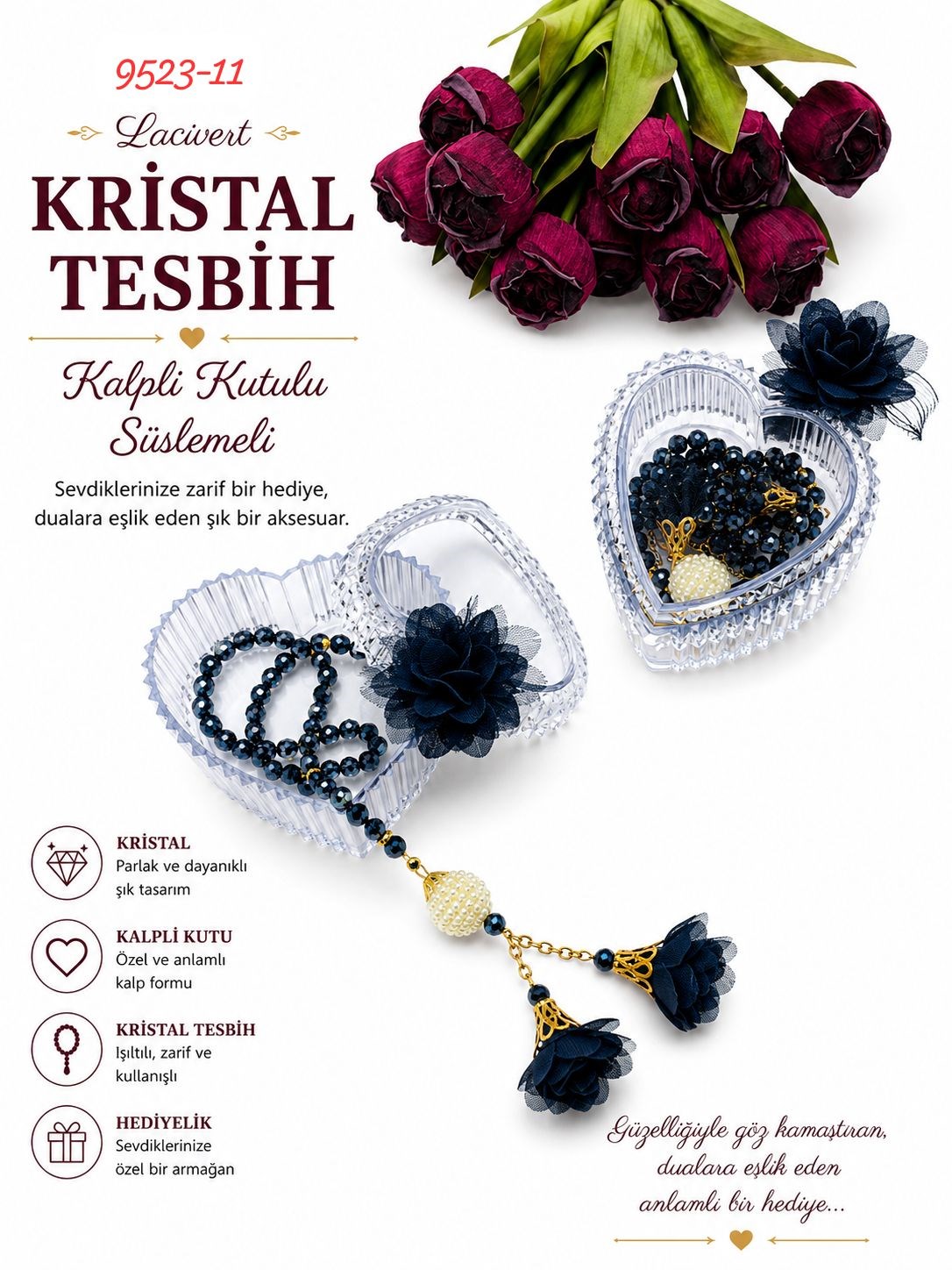 Kutulu Tesbih Set