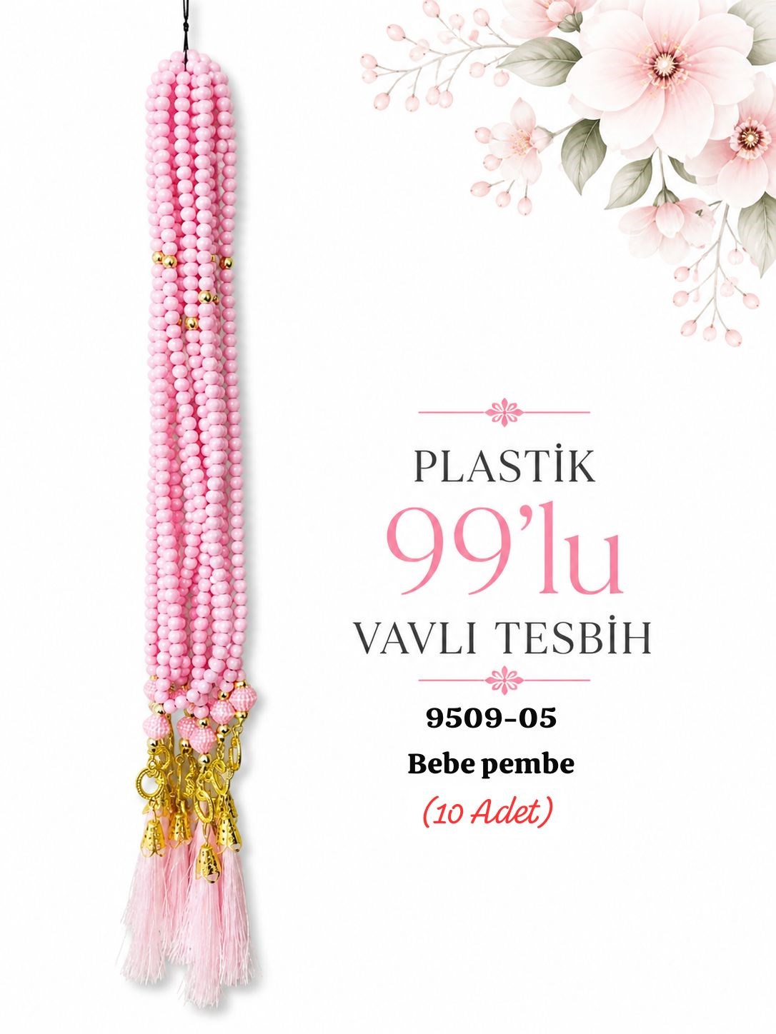 Plastik Vavlı Tesbih