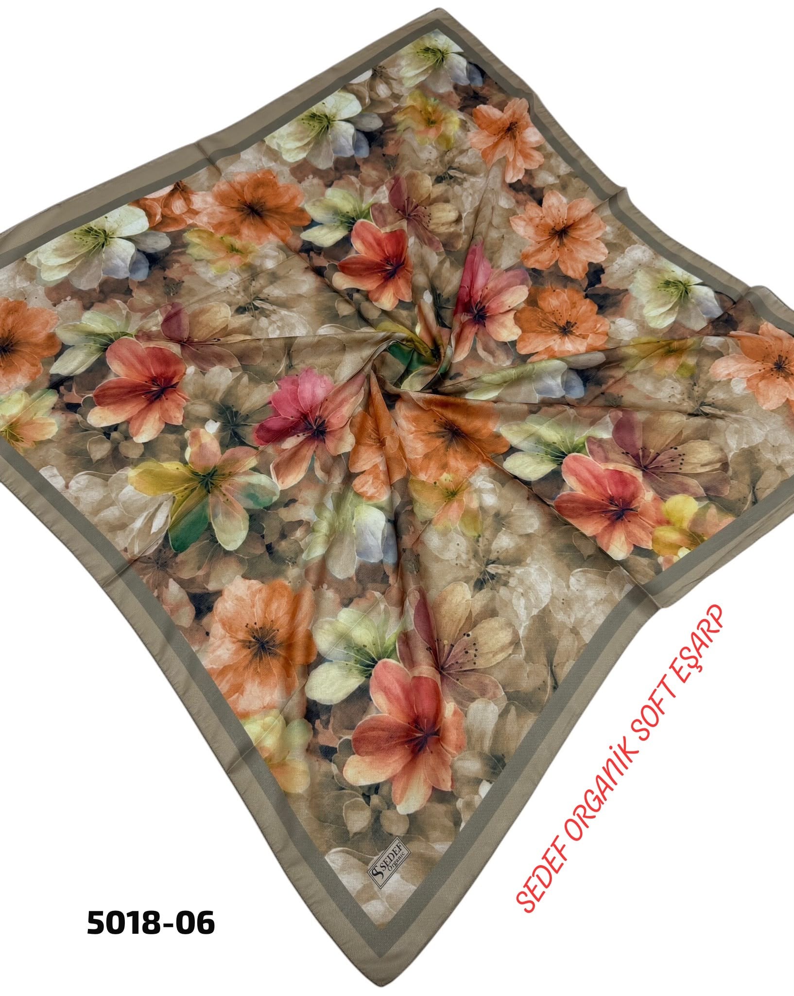 Sedef Organik Soft Eşarp