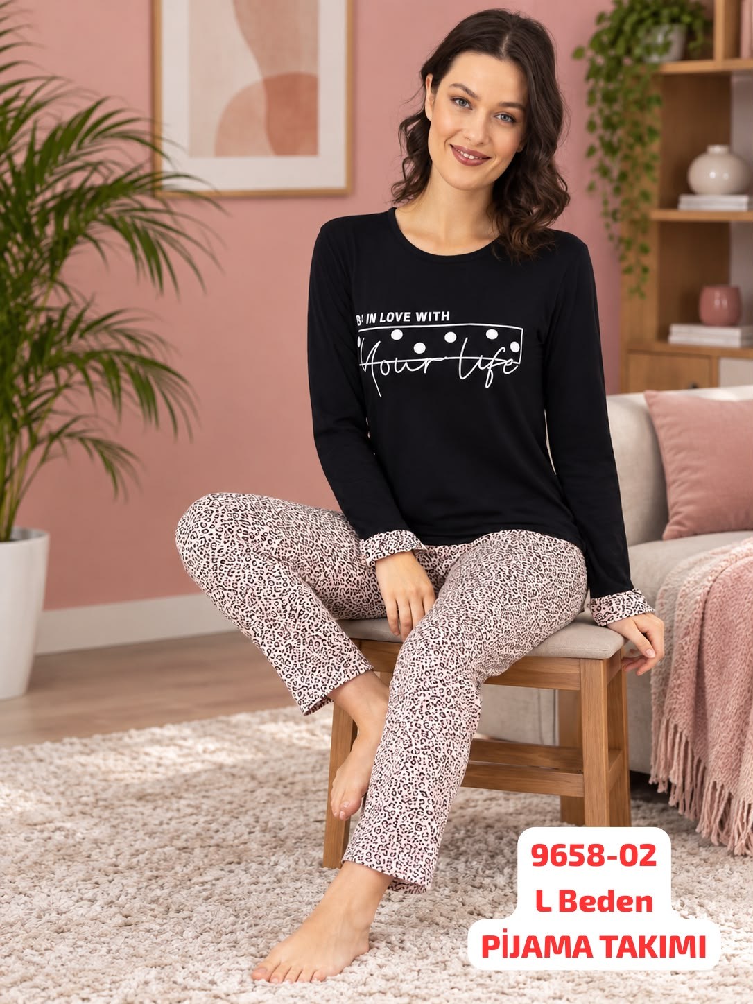 Viskon Pijama Takımı