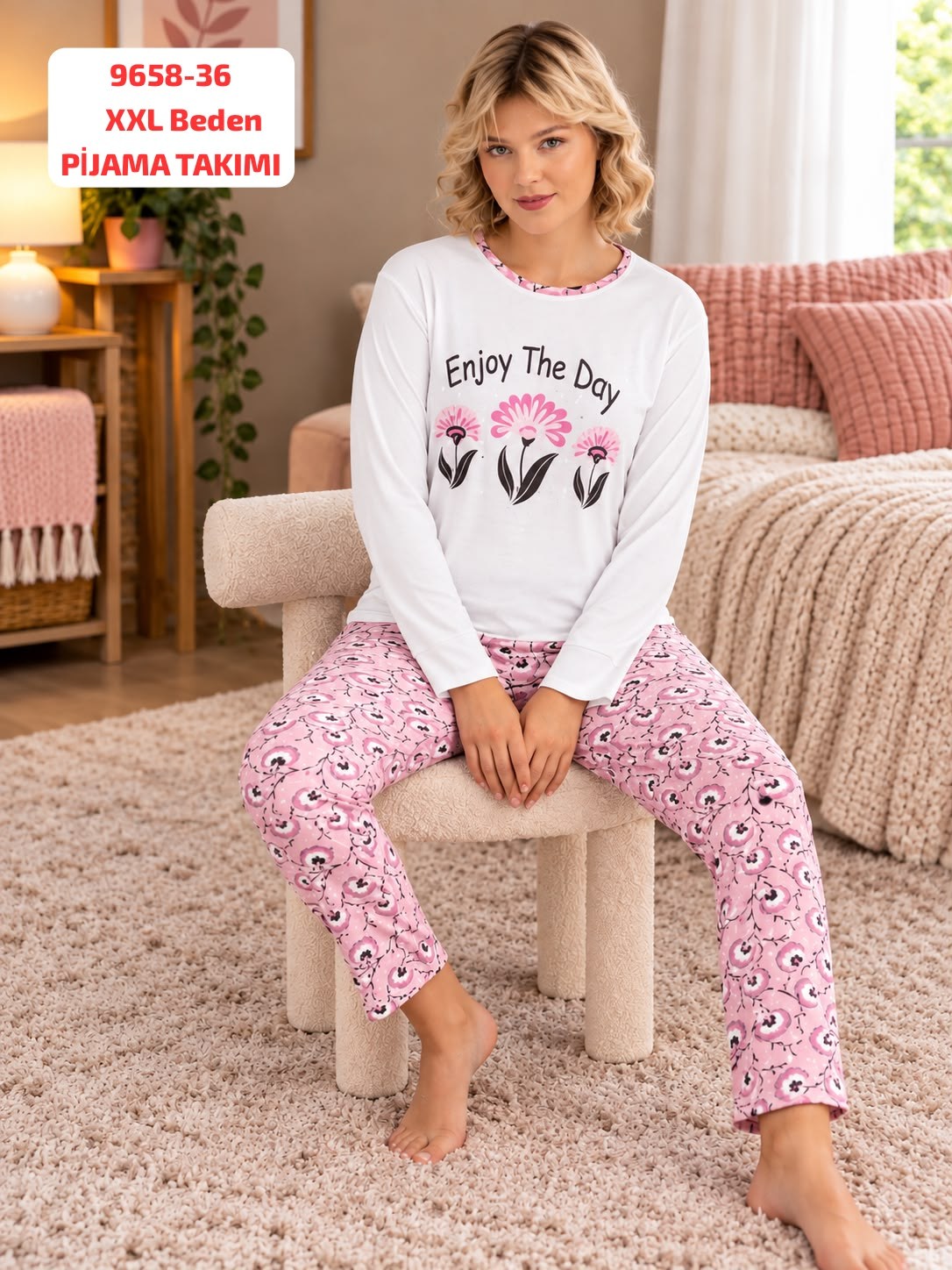 Viskon Pijama Takımı