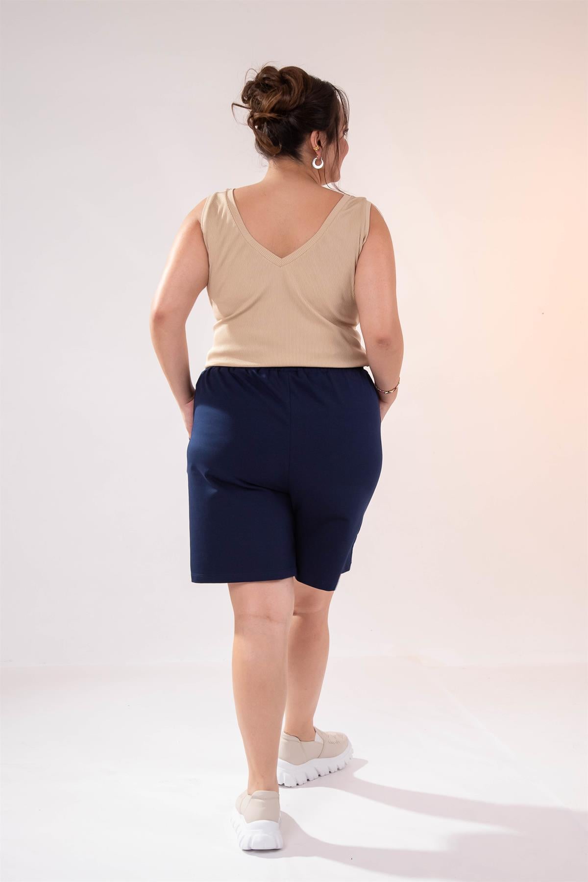 Büyük Beden 112110 Şort  Lacivert