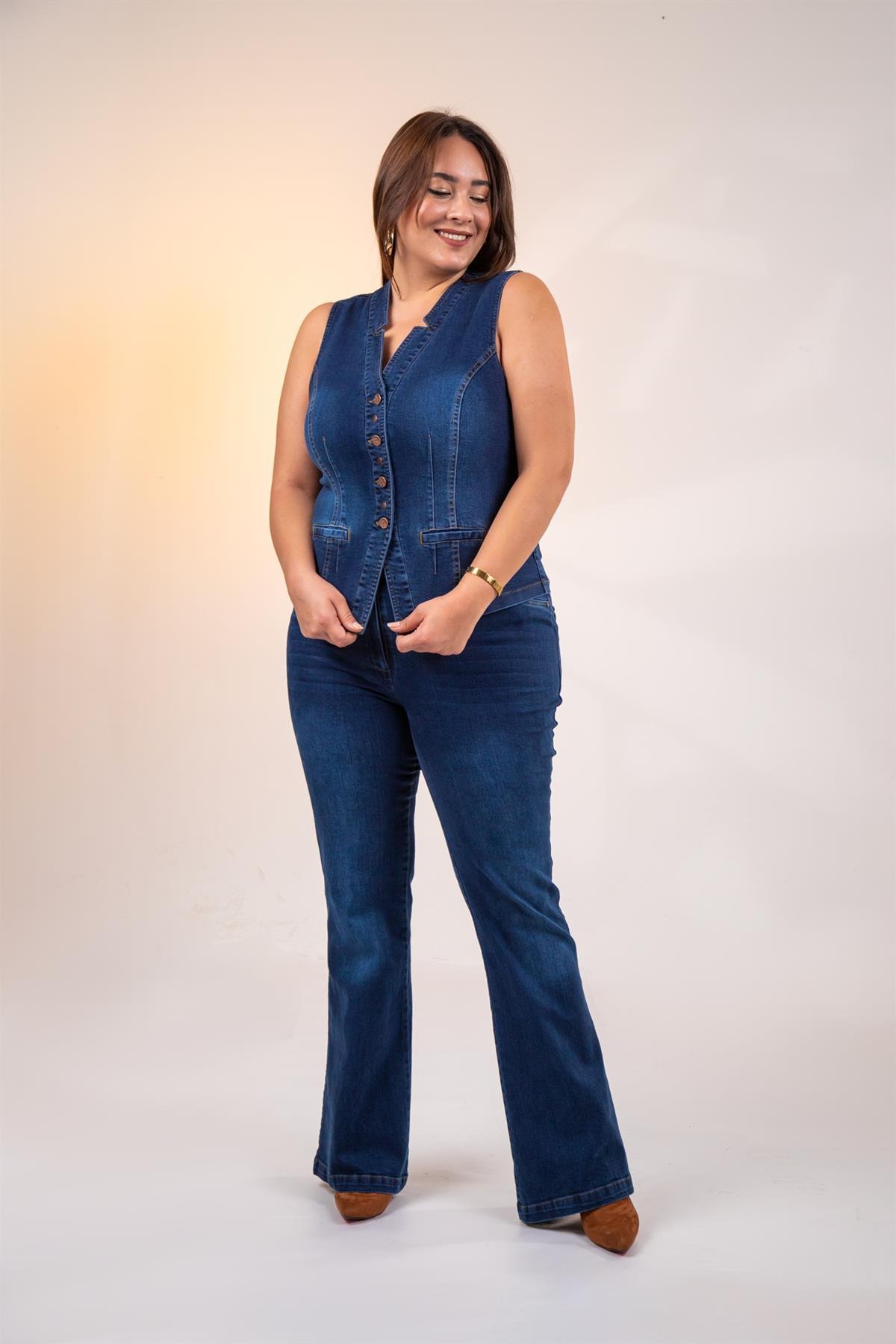 Büyük Beden 1220024 Spain Pantolon  Navy