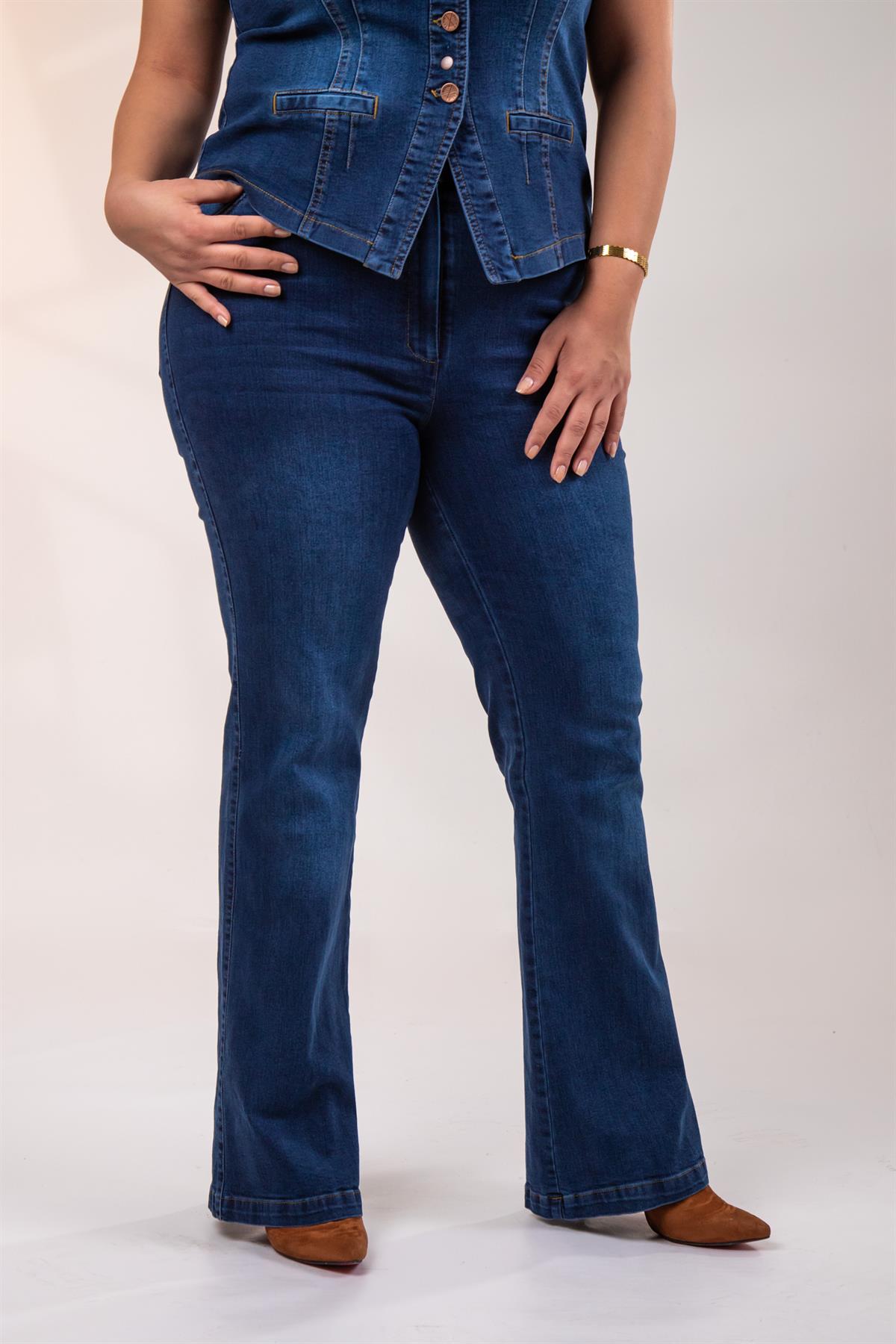 Büyük Beden 1220024 Spain Pantolon  Navy