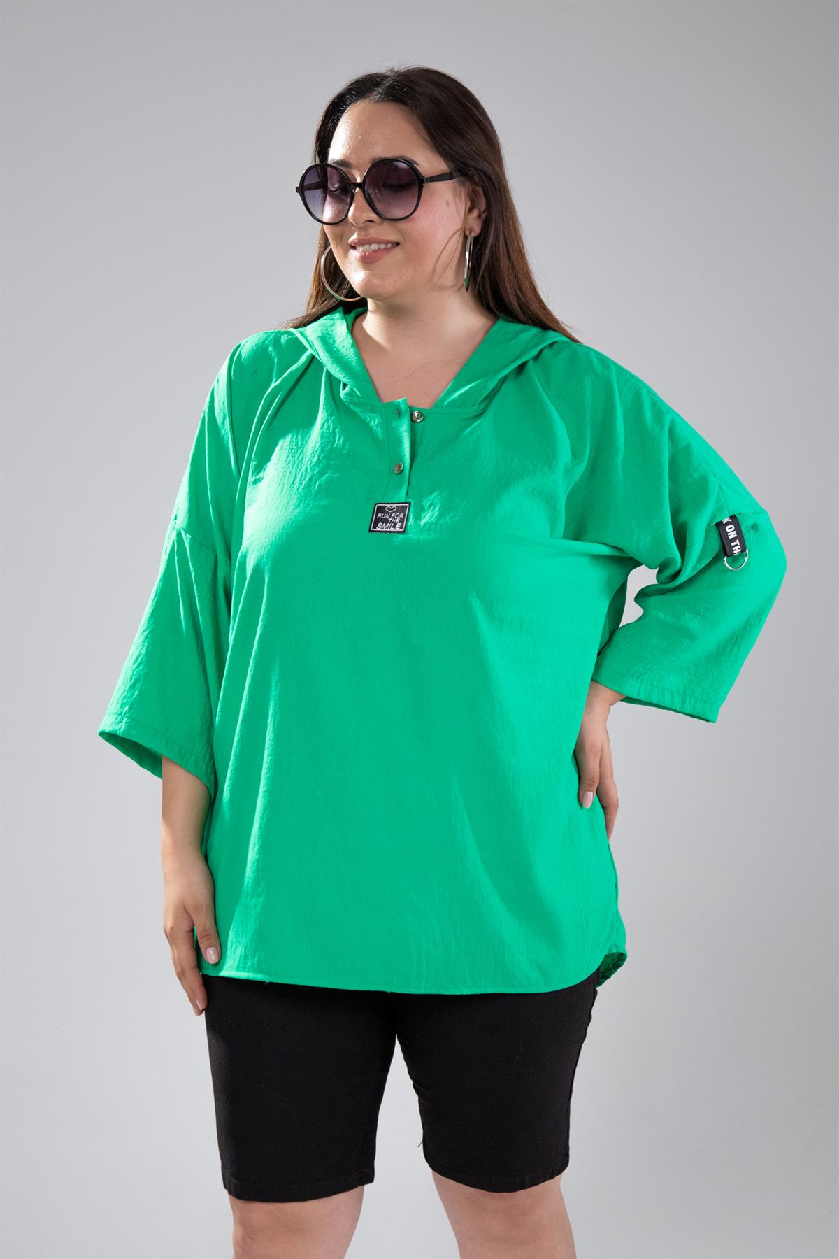 Büyük Beden 122008 Si Sweat  Yeşil