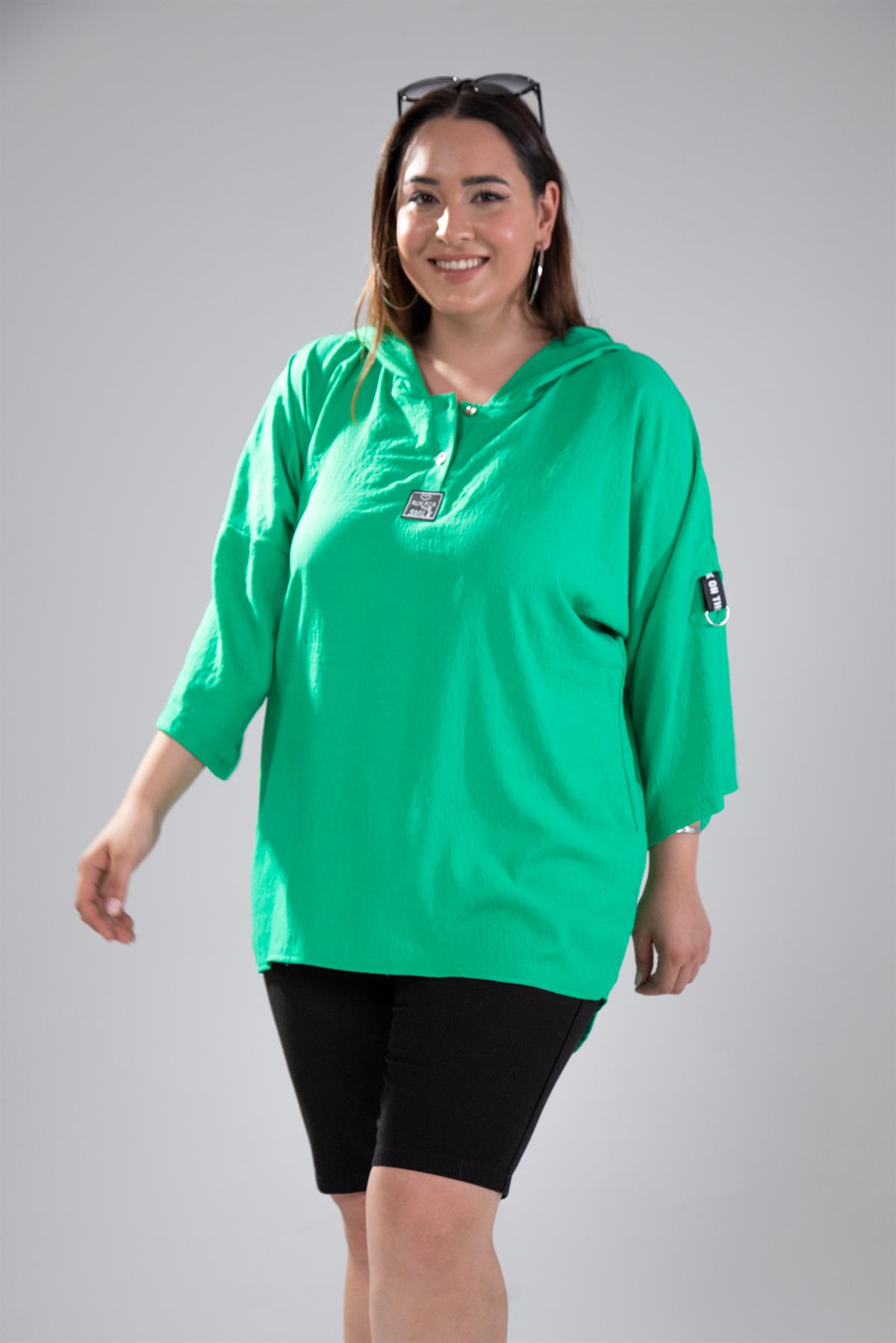 Büyük Beden 122008 Si Sweat  Yeşil